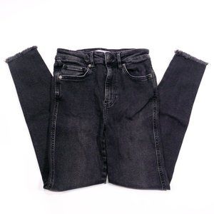 Free People We the Free Raw High-Rise Jegging Black